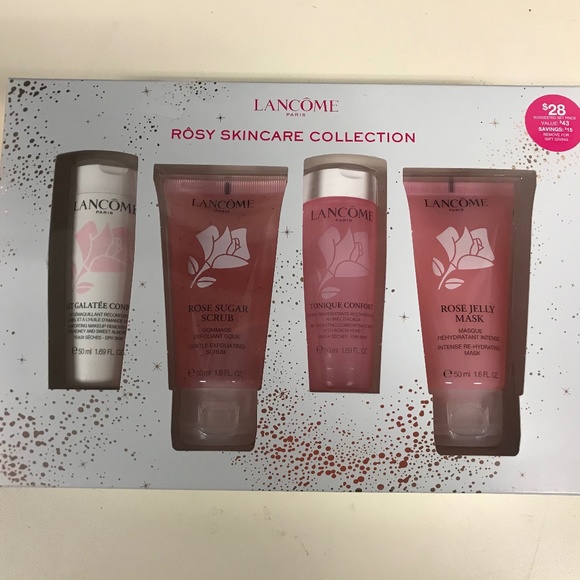 lancome rosy skincare set